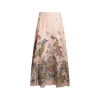 PINK SILK SKIRT
