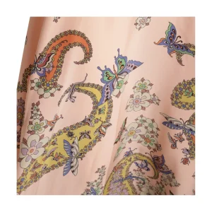 PINK SILK SKIRT