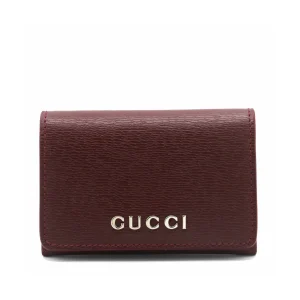 RED LEATHER CARD HOLDER