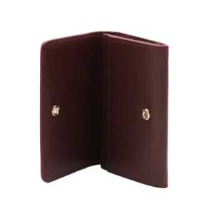RED LEATHER CARD HOLDER