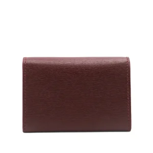 RED LEATHER CARD HOLDER