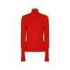 RED WOOL KNITWEAR