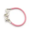 RIBBON LEATHER LOOP BRACELET