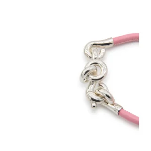 RIBBON LEATHER LOOP BRACELET