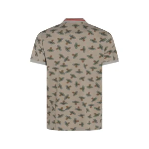 SAND COTTON POLO SHIRT