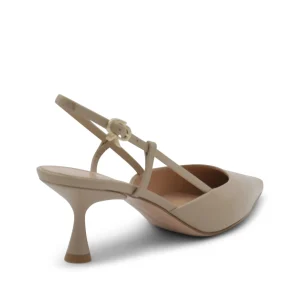 SAND LEATHER PUMPS