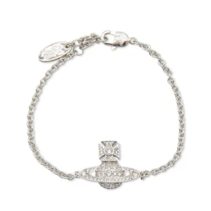 SILVER BRASS ORB BRACELET