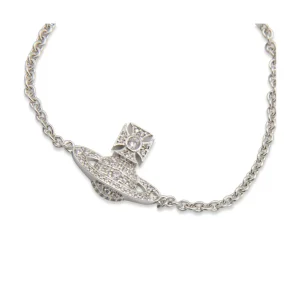 SILVER BRASS ORB BRACELET