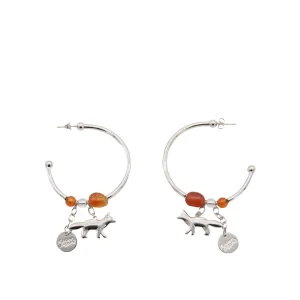 SILVER METAL EARRINGS