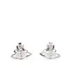 SILVER TONE METAL EARRINGS