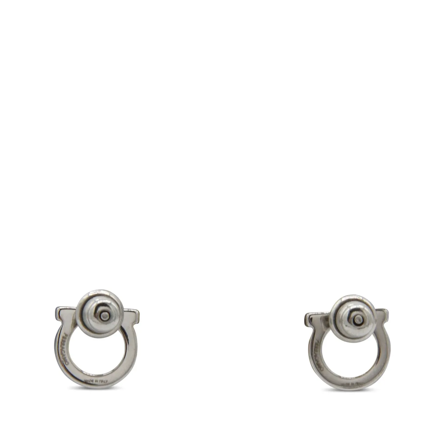 silvertone_brass_gancini__1.webp SILVER-TONE BRASS GANCINI EARRINGS