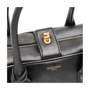 UDED BLACK LEATHER TOP HANDLE BAG