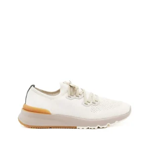 WHITE AND BEIGE SNEAKERS