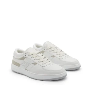 WHITE AND BEIGE SNEAKERS