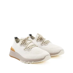 WHITE AND BEIGE SNEAKERS