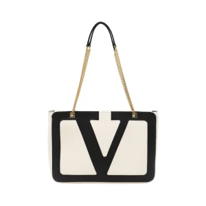 WHITE AND BLACK SHOULDER BAG