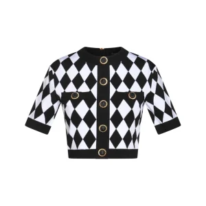 WHITE AND BLACK VISCOSE TOP