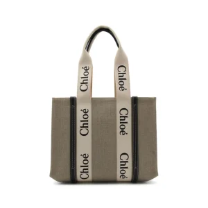 WHITE AND BLUE WOODY TOTES