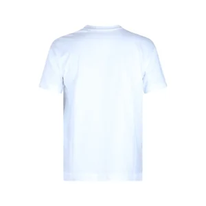 WHITE AND GREY COTTON T-SHIRT