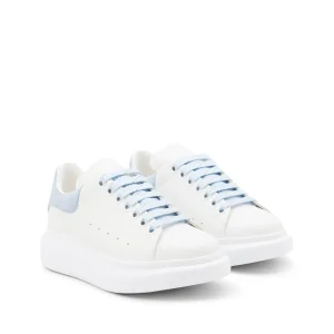 WHITE AND LIGHT BLUE OVERSIZE SNEAKERS