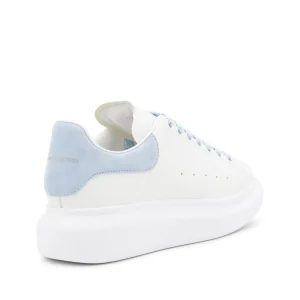 WHITE AND LIGHT BLUE OVERSIZE SNEAKERS