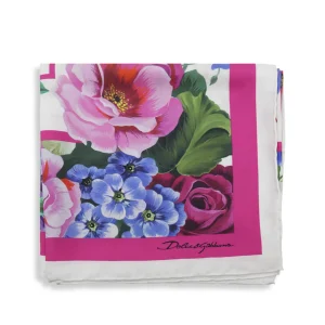 WHITE AND PINK SILK SCARVES