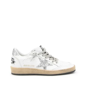 WHITE AND SILVER SNEAKERS