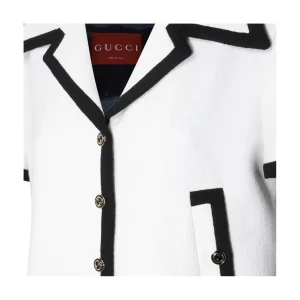 WHITE COTTON CASUAL JACKET