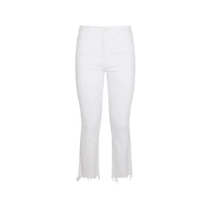 WHITE COTTON DENIM JEANS