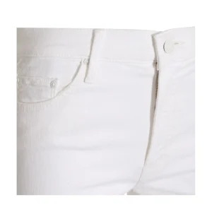 WHITE COTTON DENIM JEANS