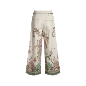 WHITE COTTON JEANS