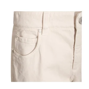 WHITE COTTON JEANS