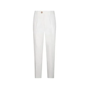 WHITE COTTON PANTS
