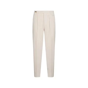WHITE COTTON PANTS