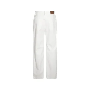 WHITE COTTON PANTS