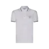 WHITE COTTON POLO SHIRT