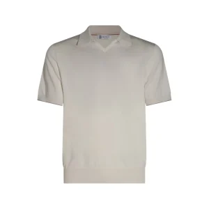 WHITE COTTON POLO SHIRT