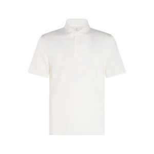 WHITE COTTON POLO SHIRT