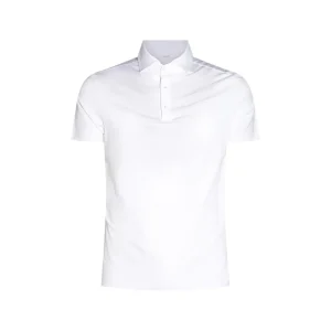 WHITE COTTON POLO SHIRT