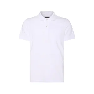 WHITE COTTON POLO SHIRT
