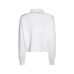 WHITE COTTON POLO SHIRT