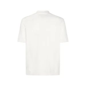 WHITE COTTON POLO SHIRT