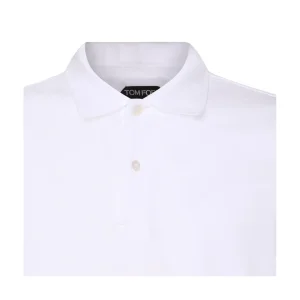 WHITE COTTON POLO SHIRT