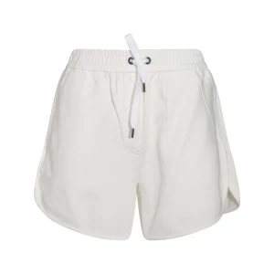 WHITE COTTON SHORTS