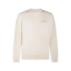 WHITE COTTON SWEATSHIRT