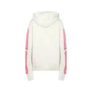 WHITE COTTON SWEATSHIRT