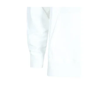 WHITE COTTON SWEATSHIRT