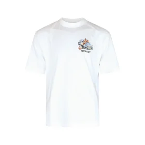 WHITE COTTON T-SHIRT