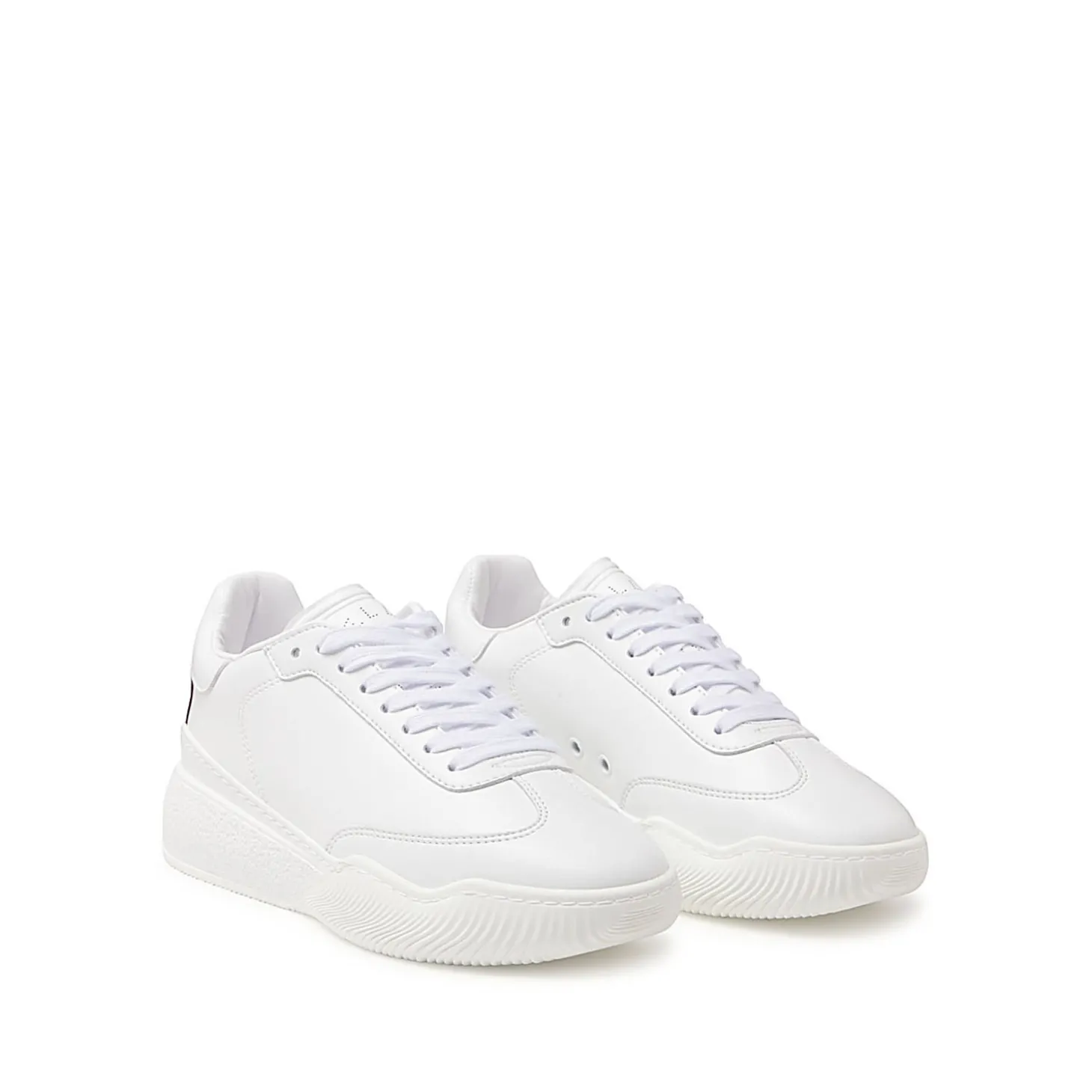 white_faux_leather_loop_s_1.webp WHITE FAUX LEATHER LOOP SNEAKERS