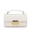 WHITE LEATHER CROSSBODY BAG